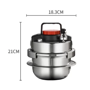 Cuiseur à pression compact en acier inoxydable