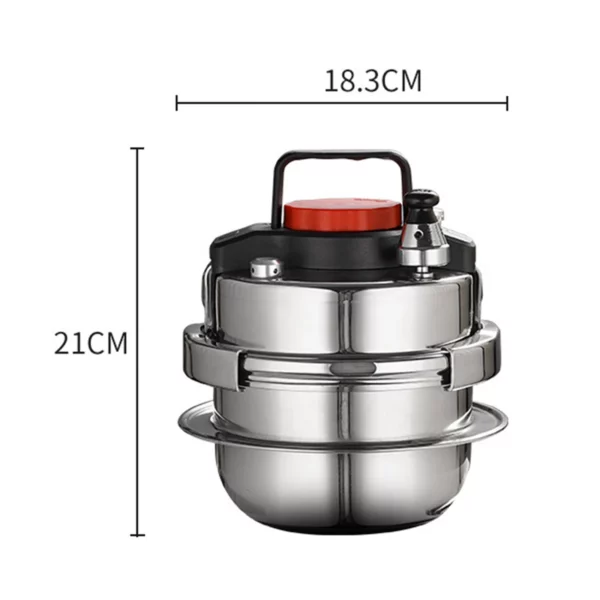 Cuiseur à pression compact en acier inoxydable
