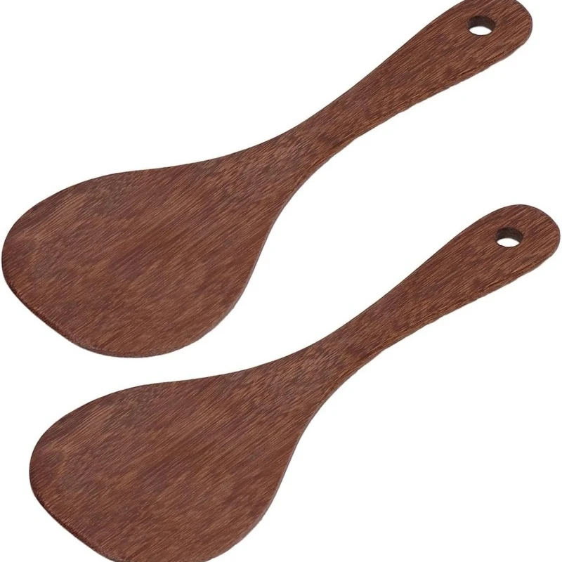 Cuillères à riz en bois - lot de 2