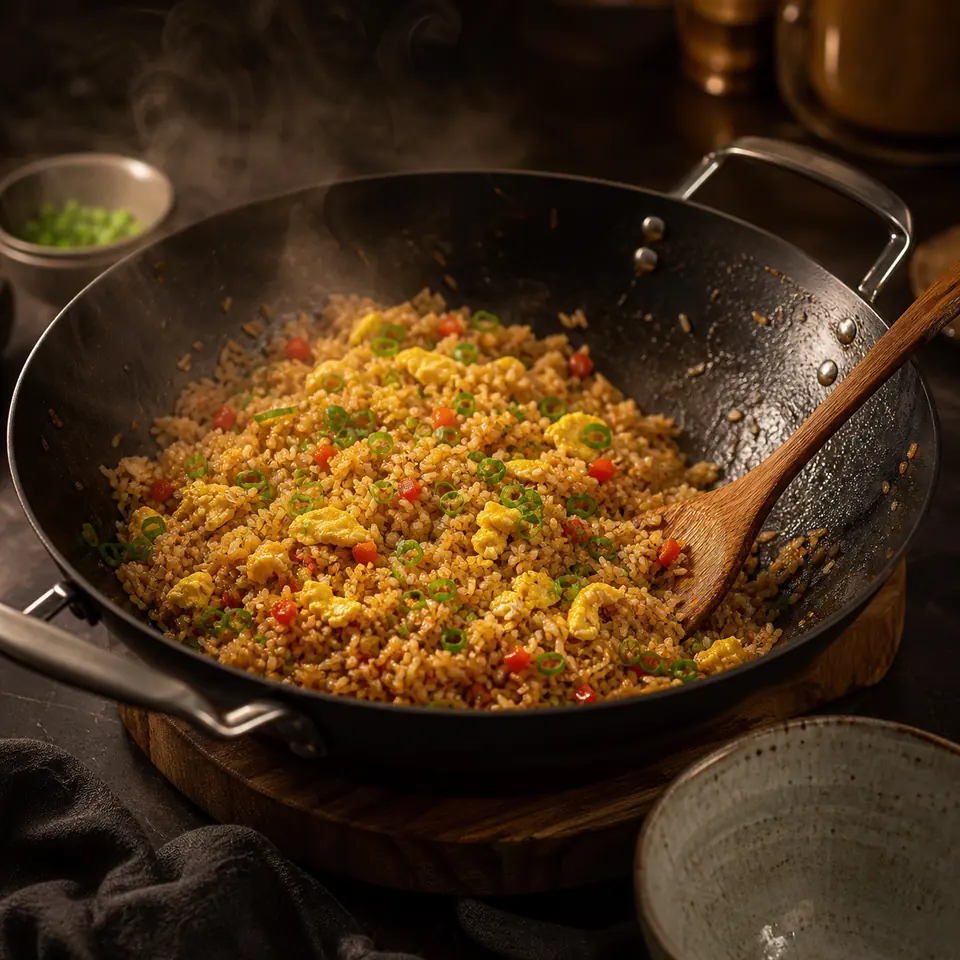 Riz frit maison