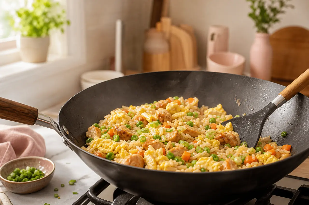 Comment prƩparer du riz frit maison ?